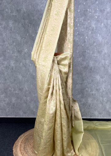 SILK ORGANZA WATER ZARI BANARASI SAREE