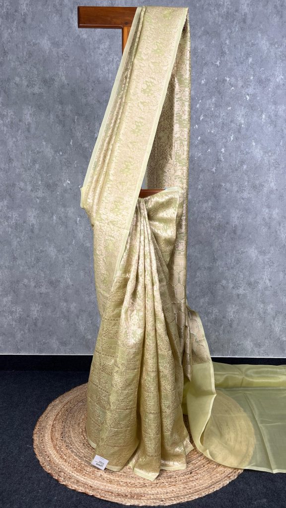 SILK ORGANZA WATER ZARI BANARASI SAREE
