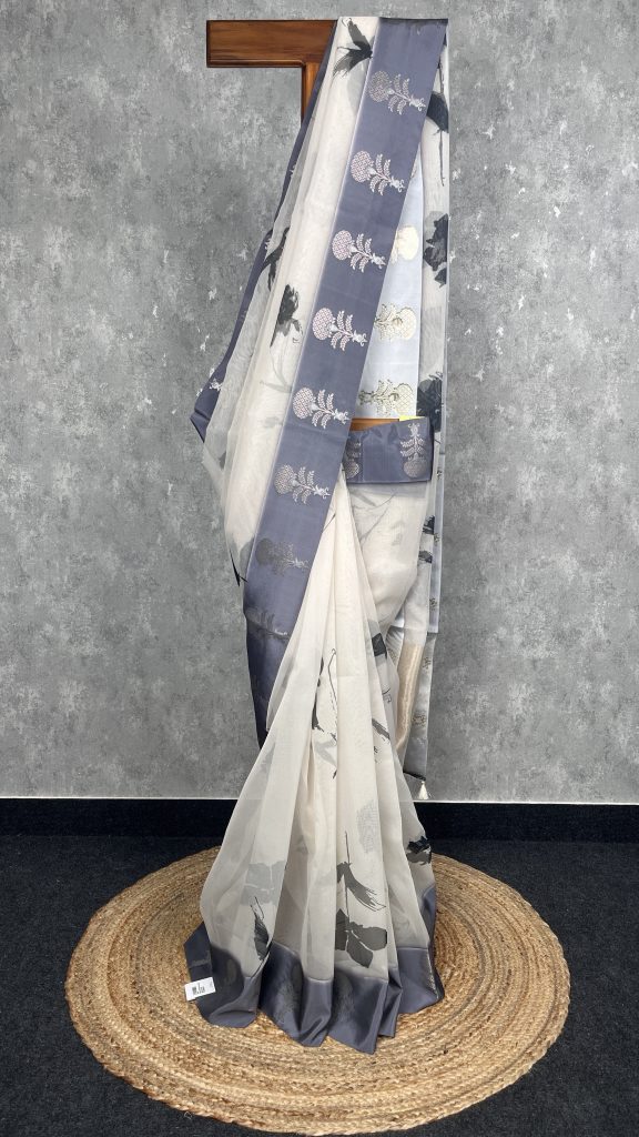 PRINTED ORGANZA SAREE