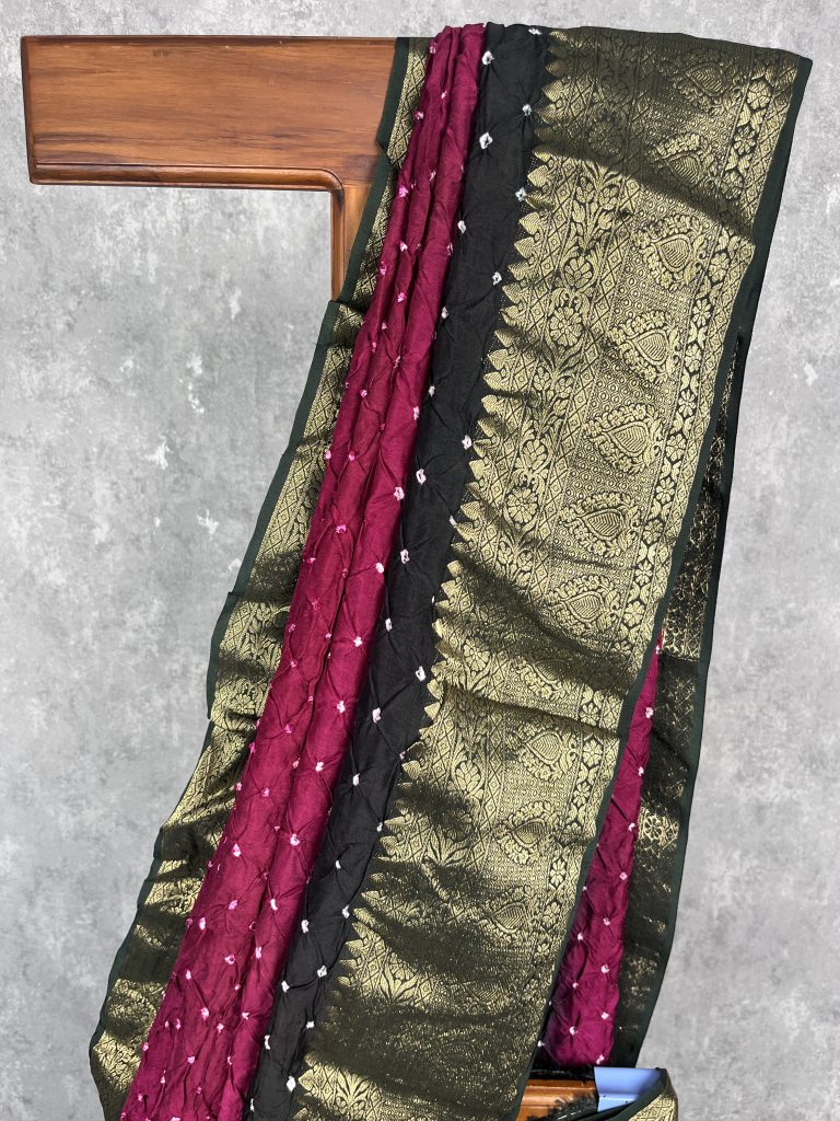 DOLA SILK BHANDEJ MODAL SAREE - Image 2