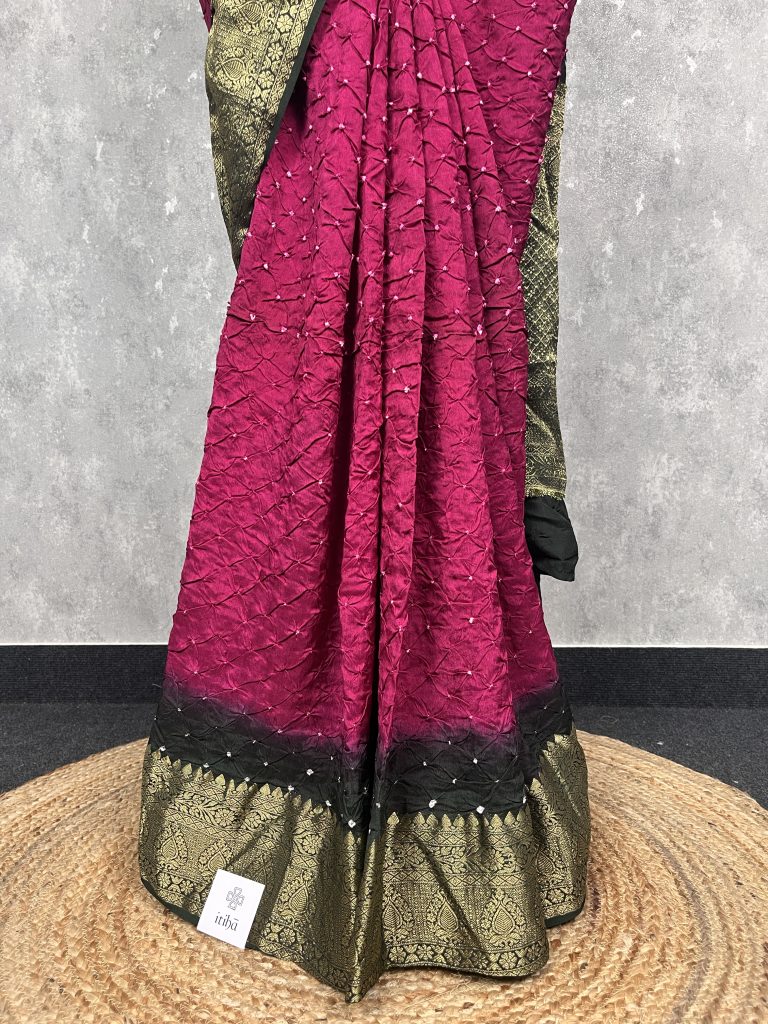 DOLA SILK BHANDEJ MODAL SAREE - Image 3