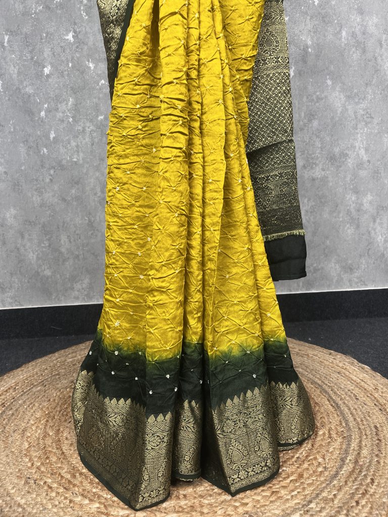 DOLA SILK BHANDEJ MODAL SAREE - Image 3