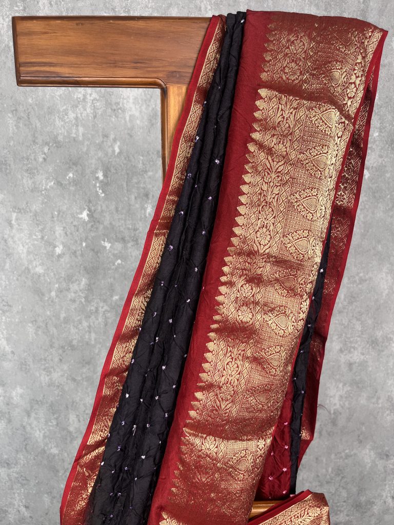 DOLA SILK BHANDEJ MODAL SAREE - Image 2