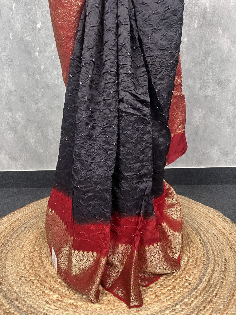 DOLA SILK BHANDEJ MODAL SAREE - Image 3