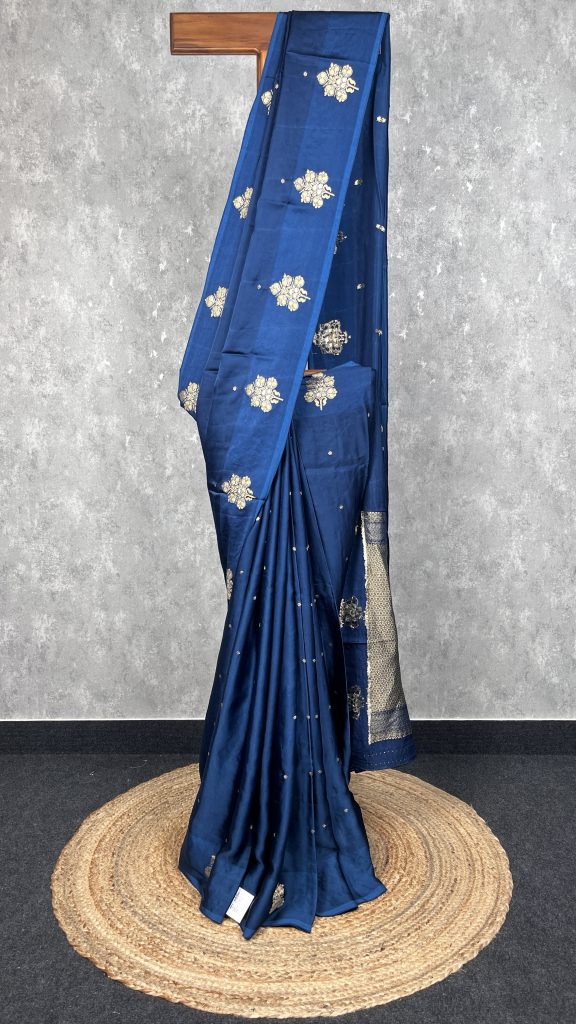 VISCOSE SATIN SILK BANARASI SAREE