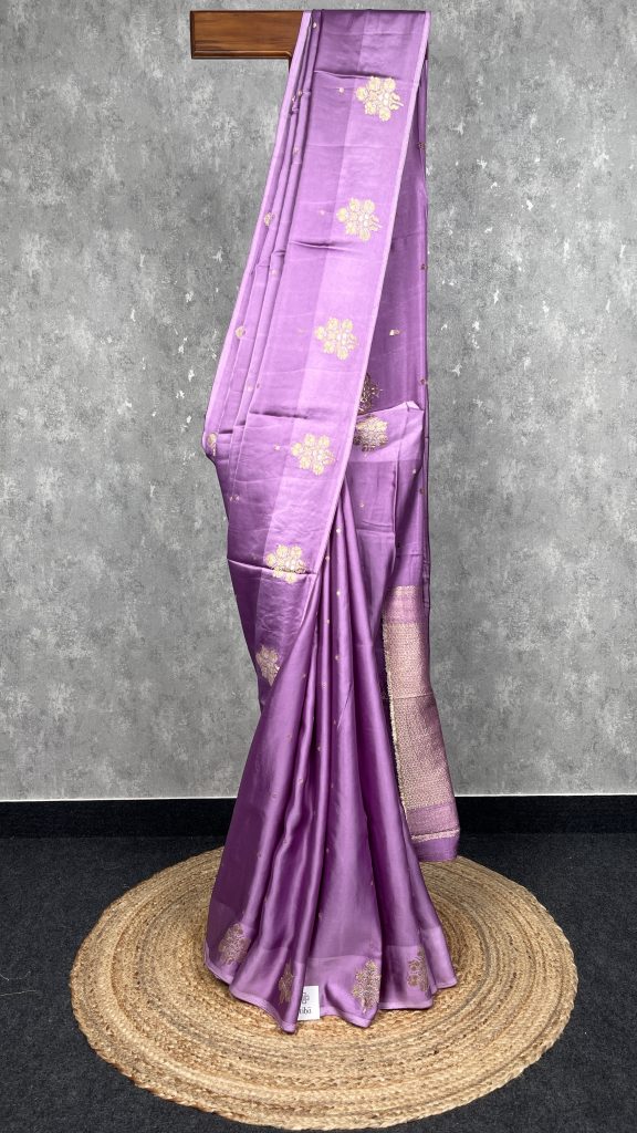 VISCOSE SATIN SILK BANARASI SAREE