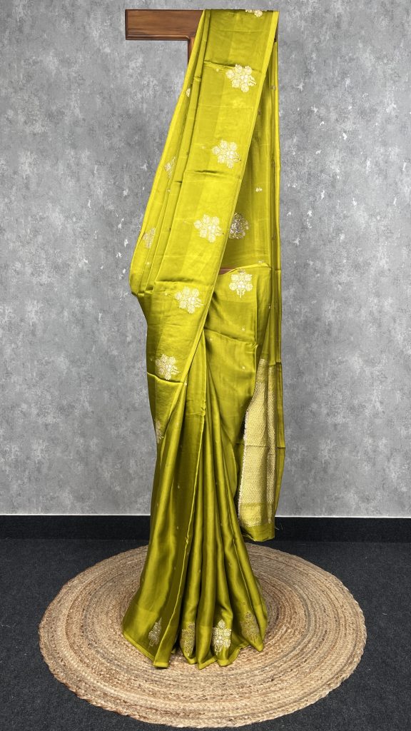 VISCOSE SATIN SILK BANARASI SAREE