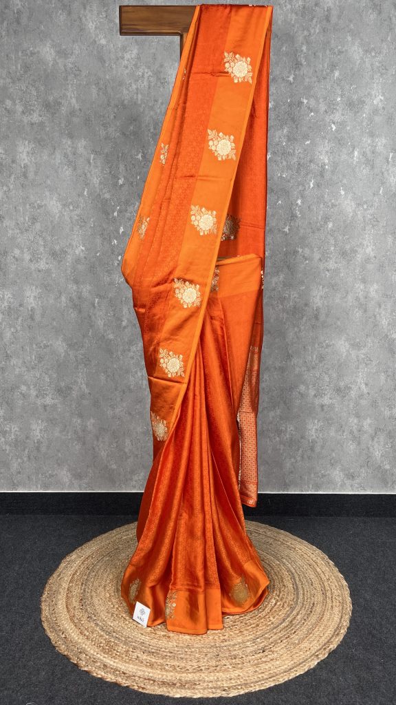 VISCOSE SATIN SILK BANARASI SAREE