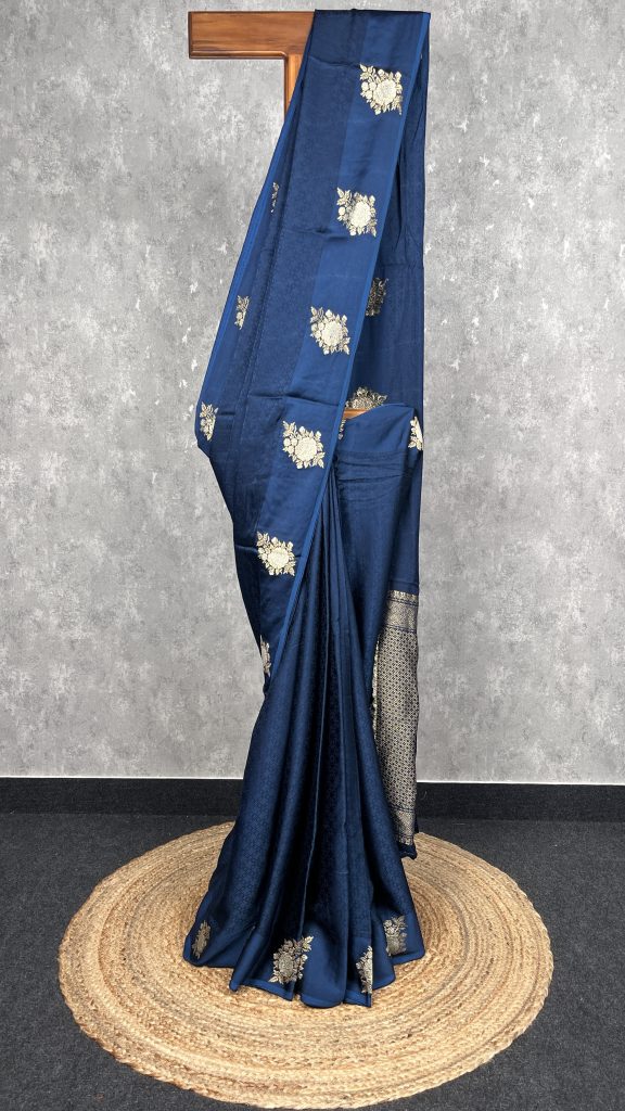VISCOSE SATIN SILK BANARASI SAREE