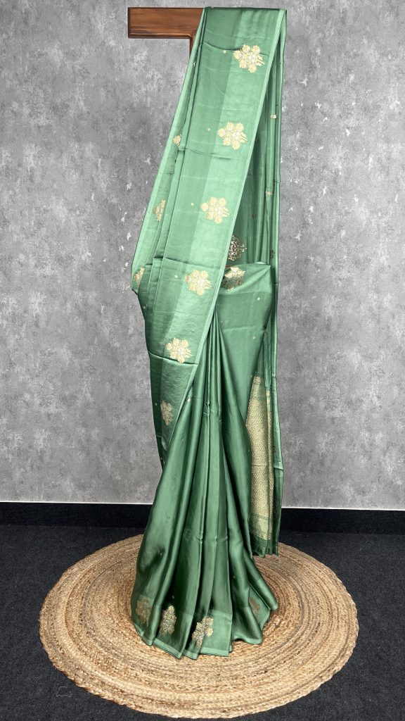 VISCOSE SATIN SILK BANARASI SAREE