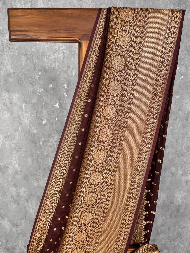 KHADDI GEORGETTE BANARASI SAREE - Image 2