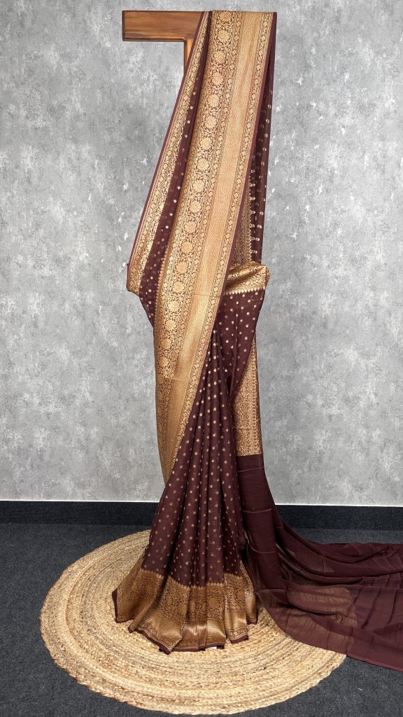 KHADDI GEORGETTE BANARASI SAREE