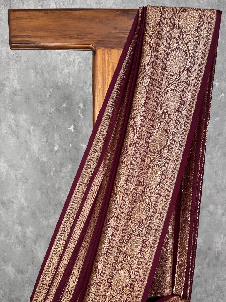KHADDI GEORGETTE BANARASI SAREE - Image 2