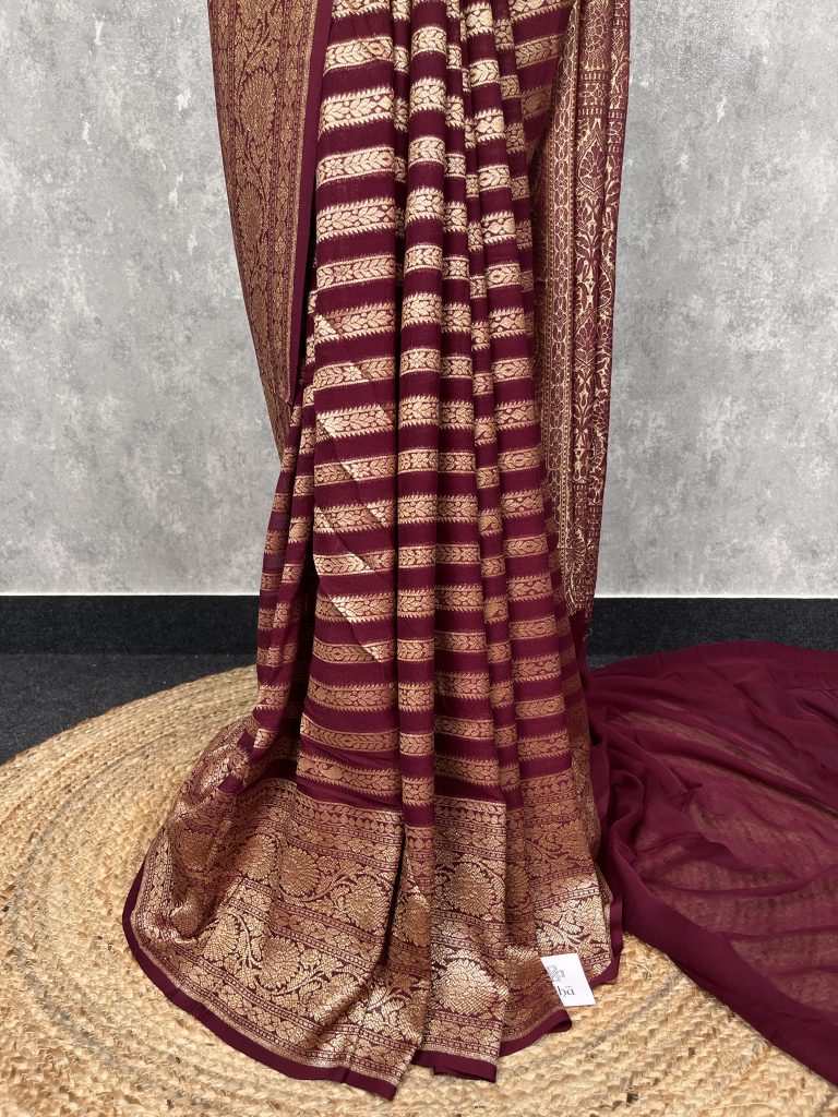 KHADDI GEORGETTE BANARASI SAREE - Image 3