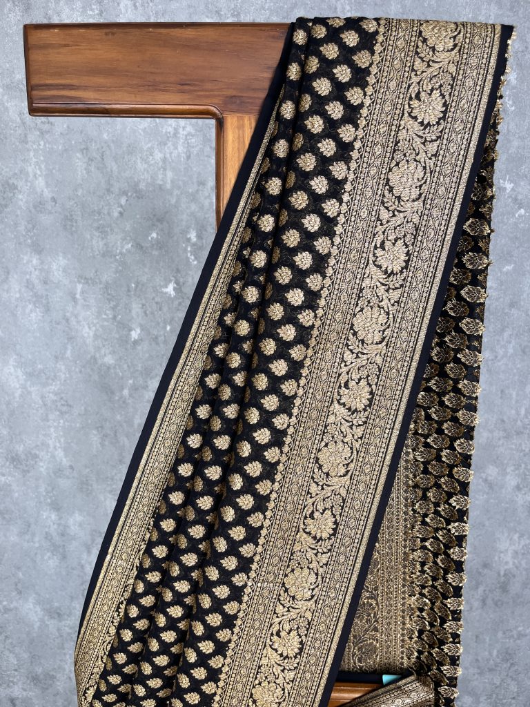 KHADDI GEORGETTE BANARASI SAREE - Image 2