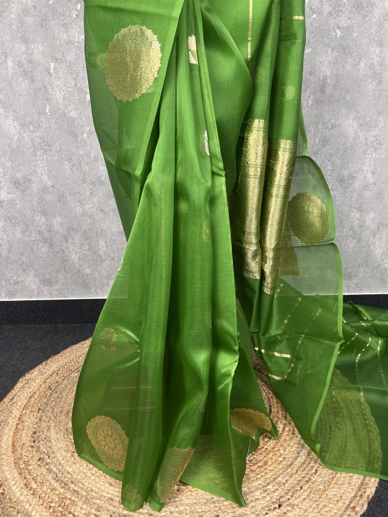 SILK ORGANZA BANARASI SAREE - Image 3