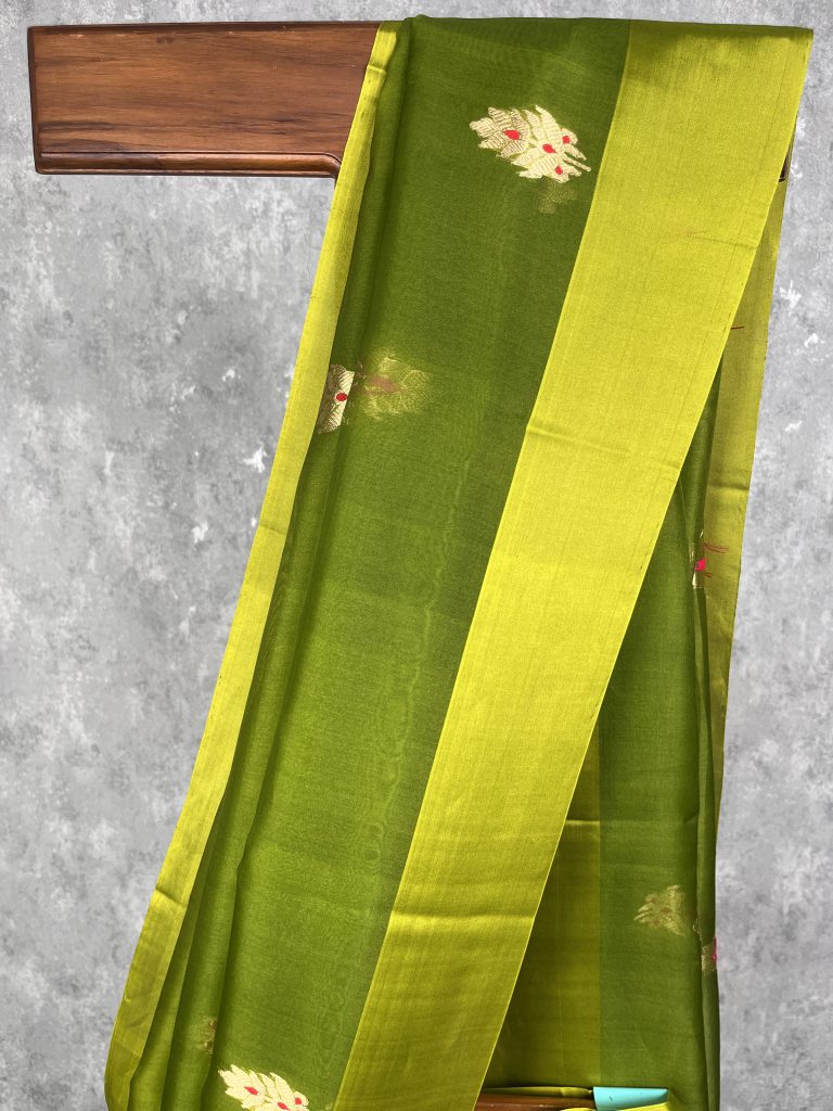 SILK ORGANZA BANARASI SAREE - Image 2