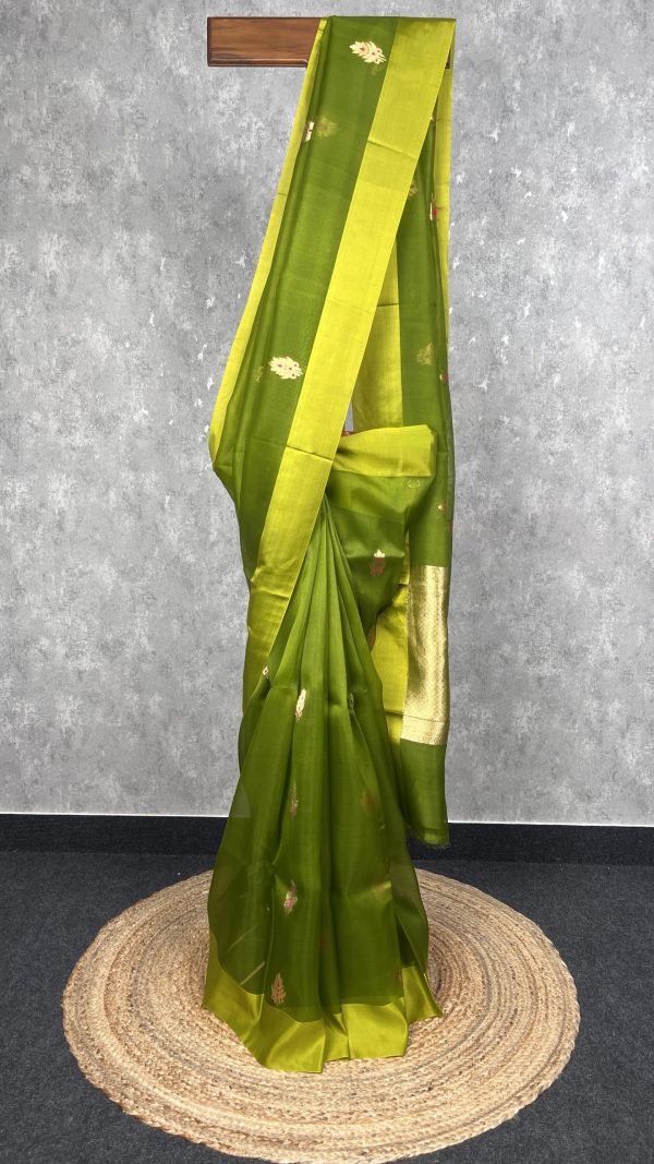 SILK ORGANZA BANARASI SAREE