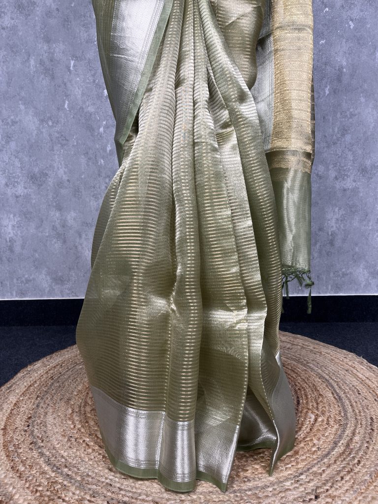 TISSUE ORGANZA BANARASI SAREE - Image 3
