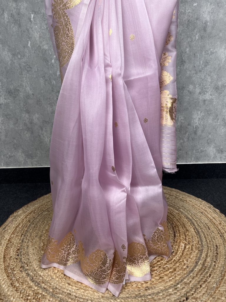 SILK ORGANZA BANARASI SAREE - Image 3