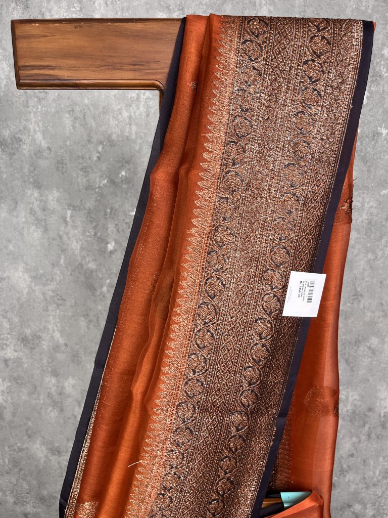 SILK ORGANZA BANARASI SAREE - Image 2