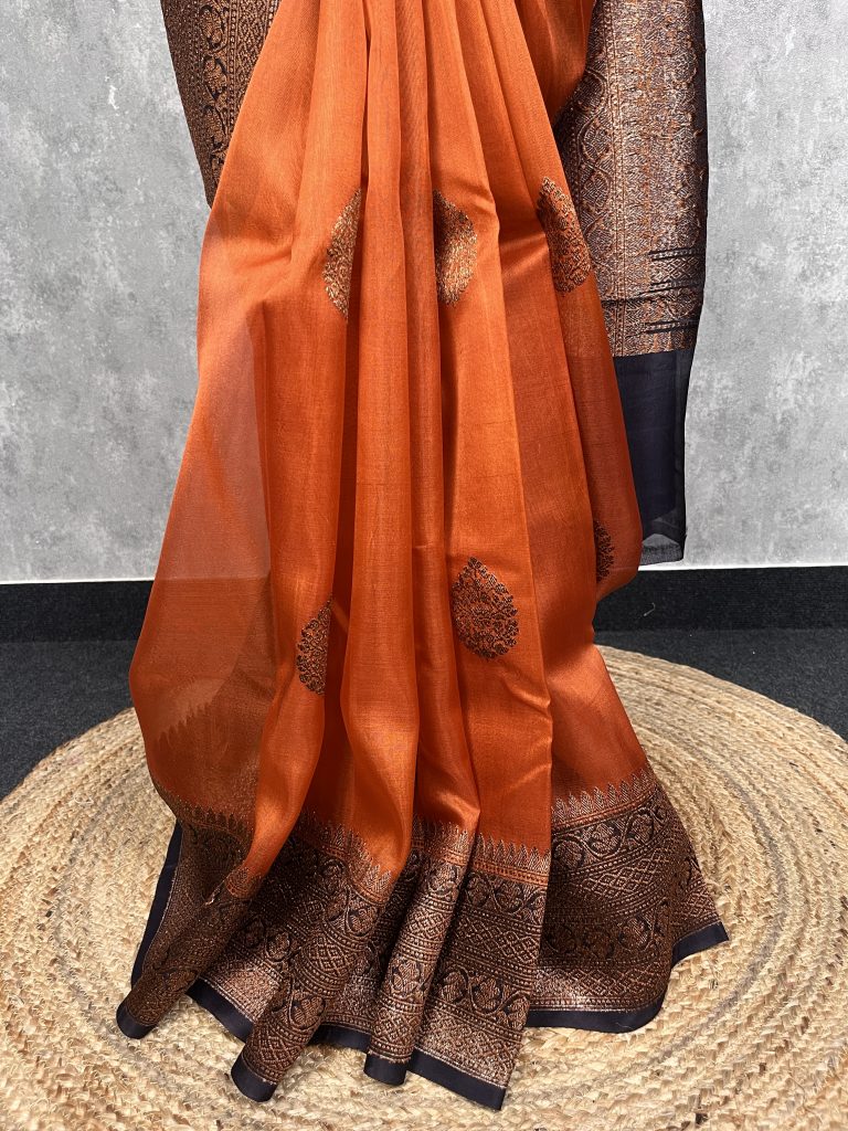 SILK ORGANZA BANARASI SAREE - Image 3