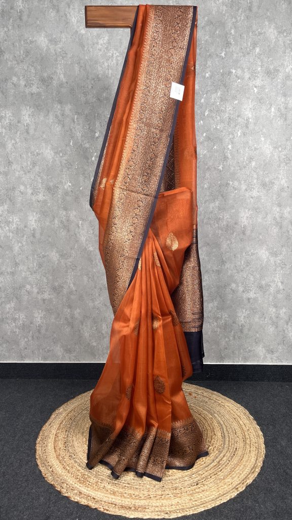 SILK ORGANZA BANARASI SAREE