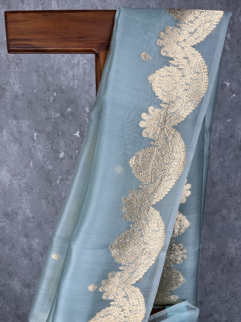 SILK ORGANZA BANARASI SAREE - Image 2
