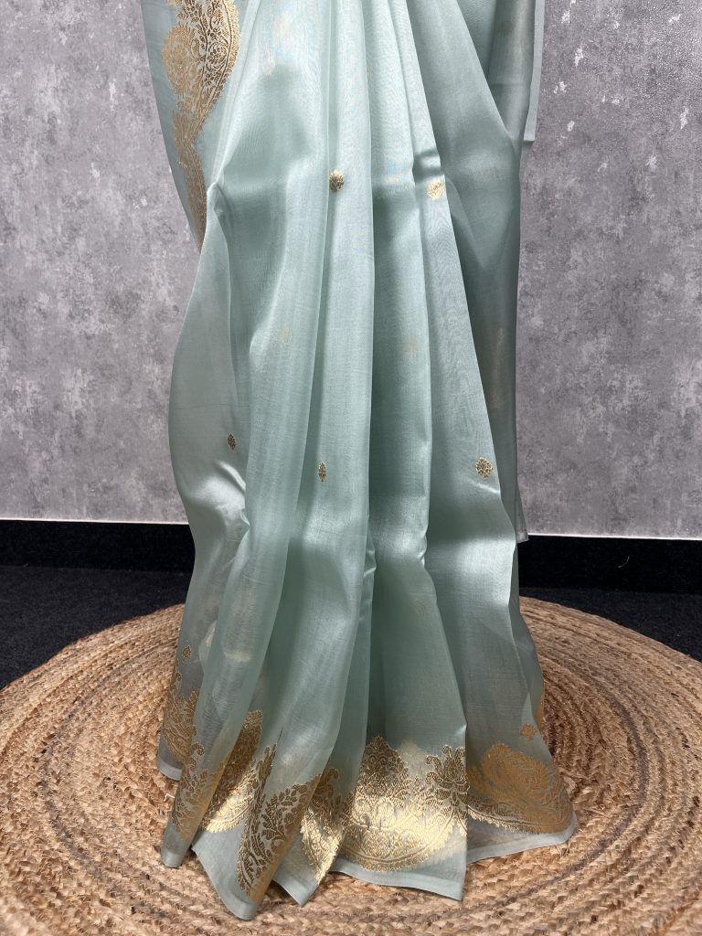 SILK ORGANZA BANARASI SAREE - Image 3