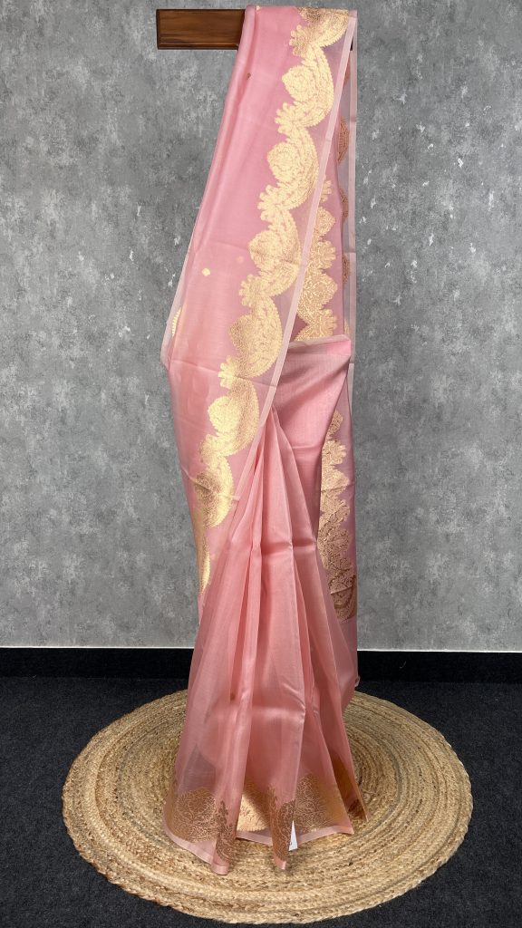 SILK ORGANZA BANARASI SAREE
