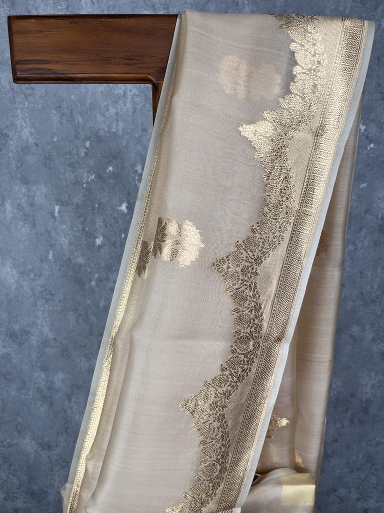 SILK ORGANZA BANARASI SAREE - Image 2