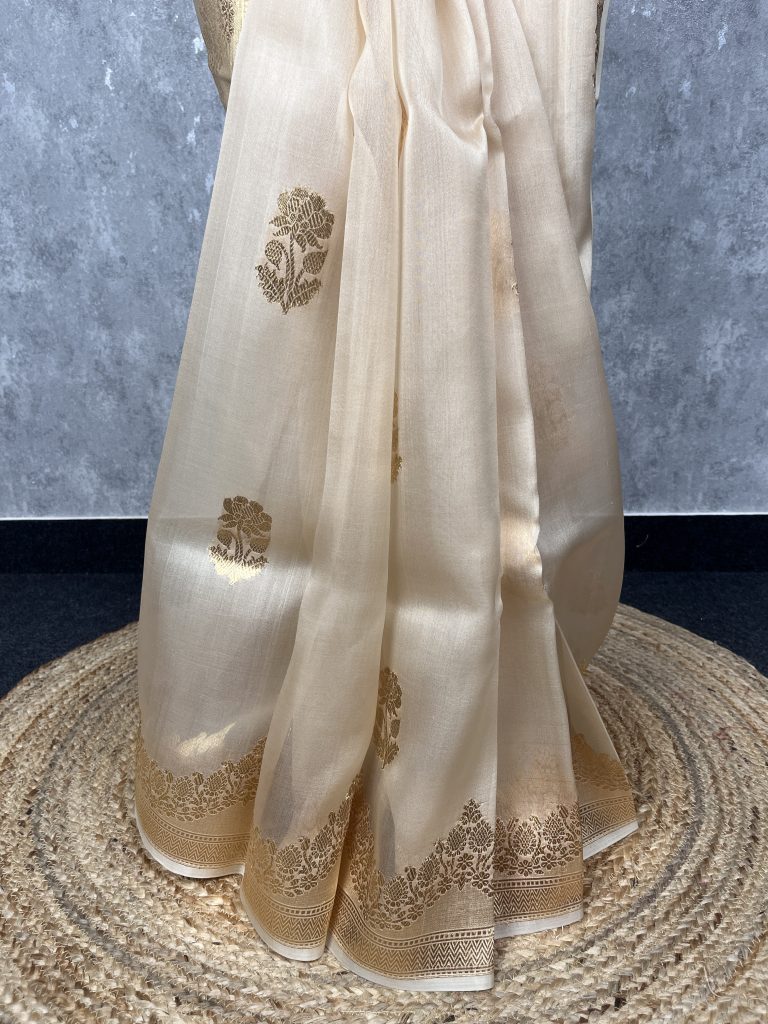 SILK ORGANZA BANARASI SAREE - Image 3