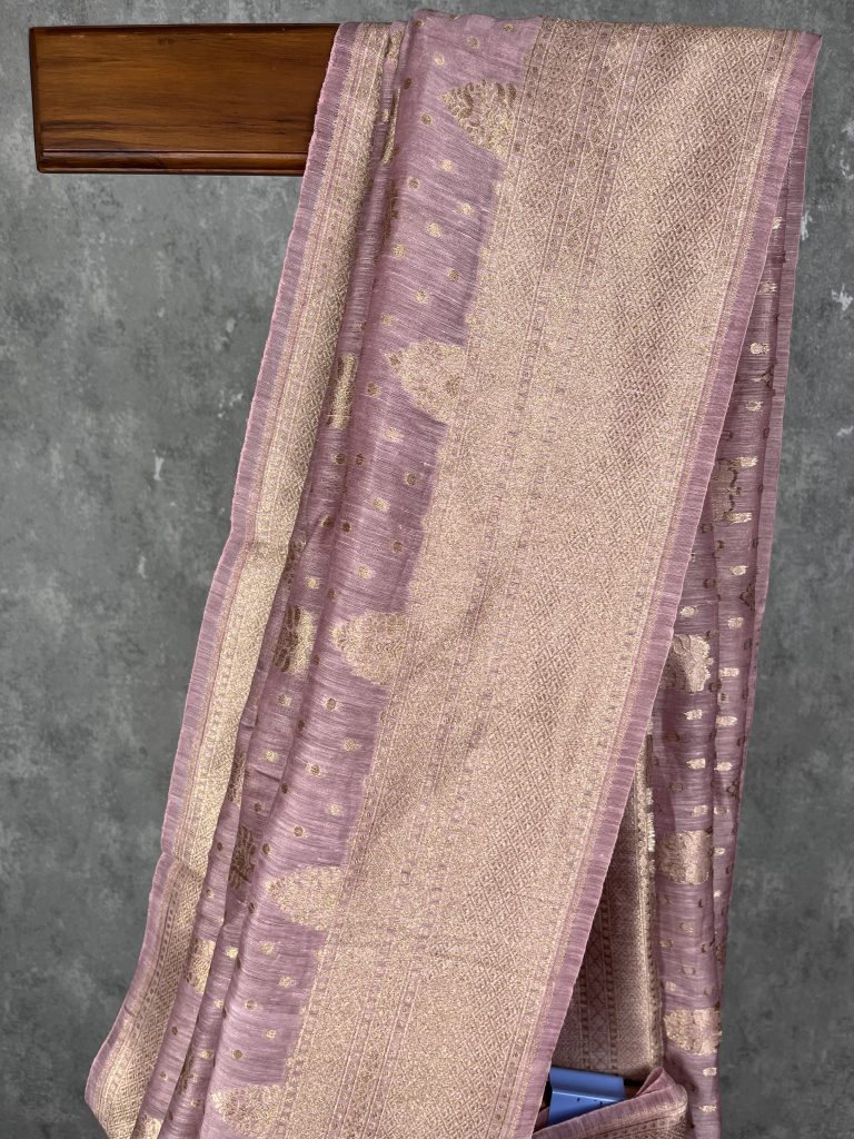 SILK LINEN BANARASI SAREE - Image 2