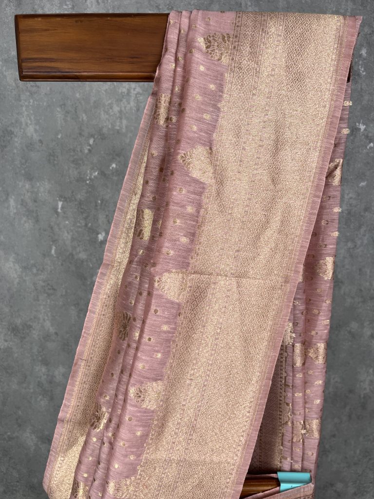 SILK LINEN BANARASI SAREE - Image 2