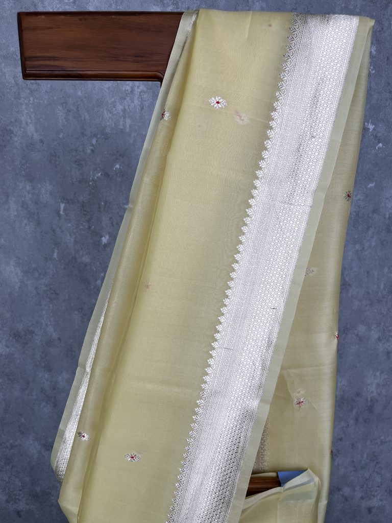 SILK ORGANZA BANARASI SAREE - Image 2