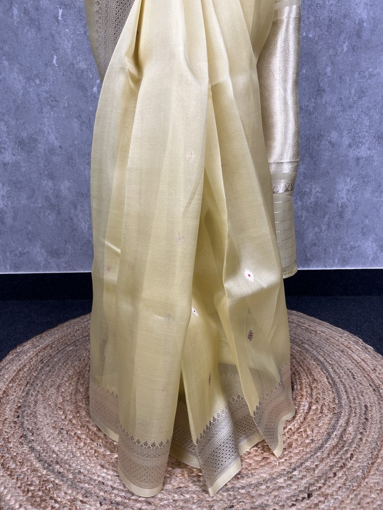 SILK ORGANZA BANARASI SAREE - Image 3