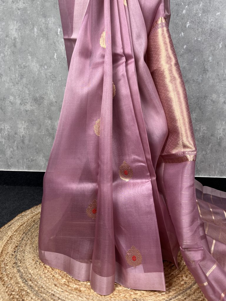 SILK ORGANZA BANARASI SAREE - Image 3
