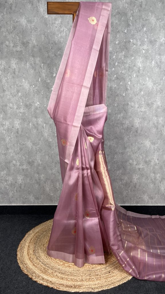 SILK ORGANZA BANARASI SAREE