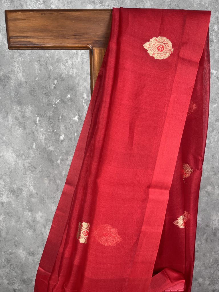 SILK ORGANZA BANARASI SAREE - Image 2