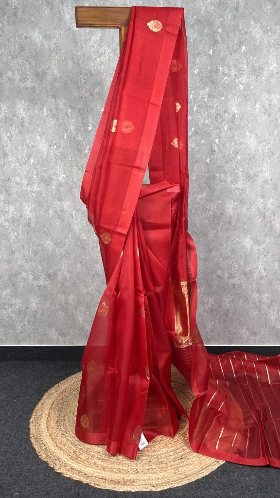 SILK ORGANZA BANARASI SAREE