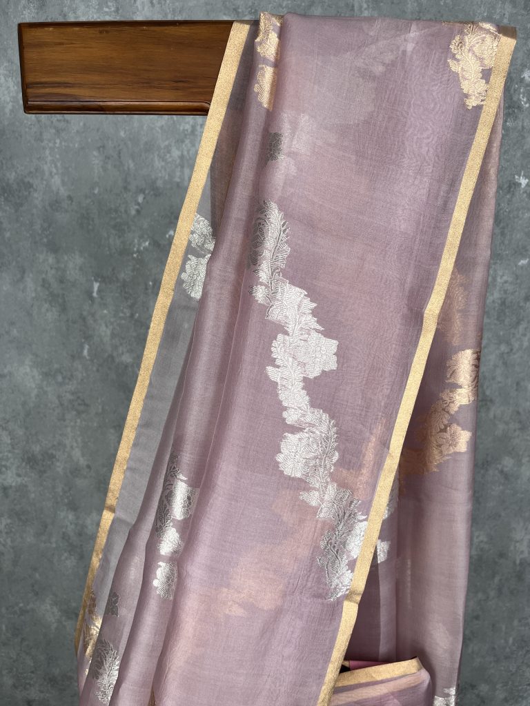 SILK ORGANZA BANARASI SAREE - Image 2