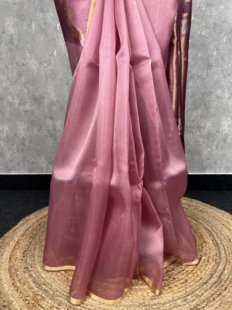 SILK ORGANZA BANARASI SAREE - Image 3