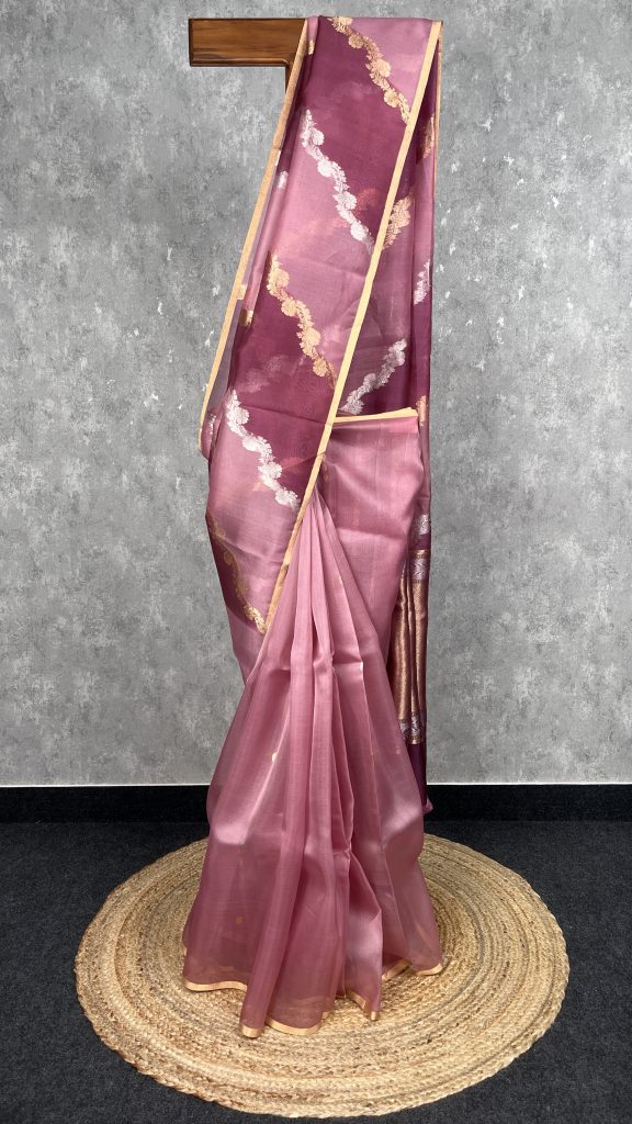 SILK ORGANZA BANARASI SAREE
