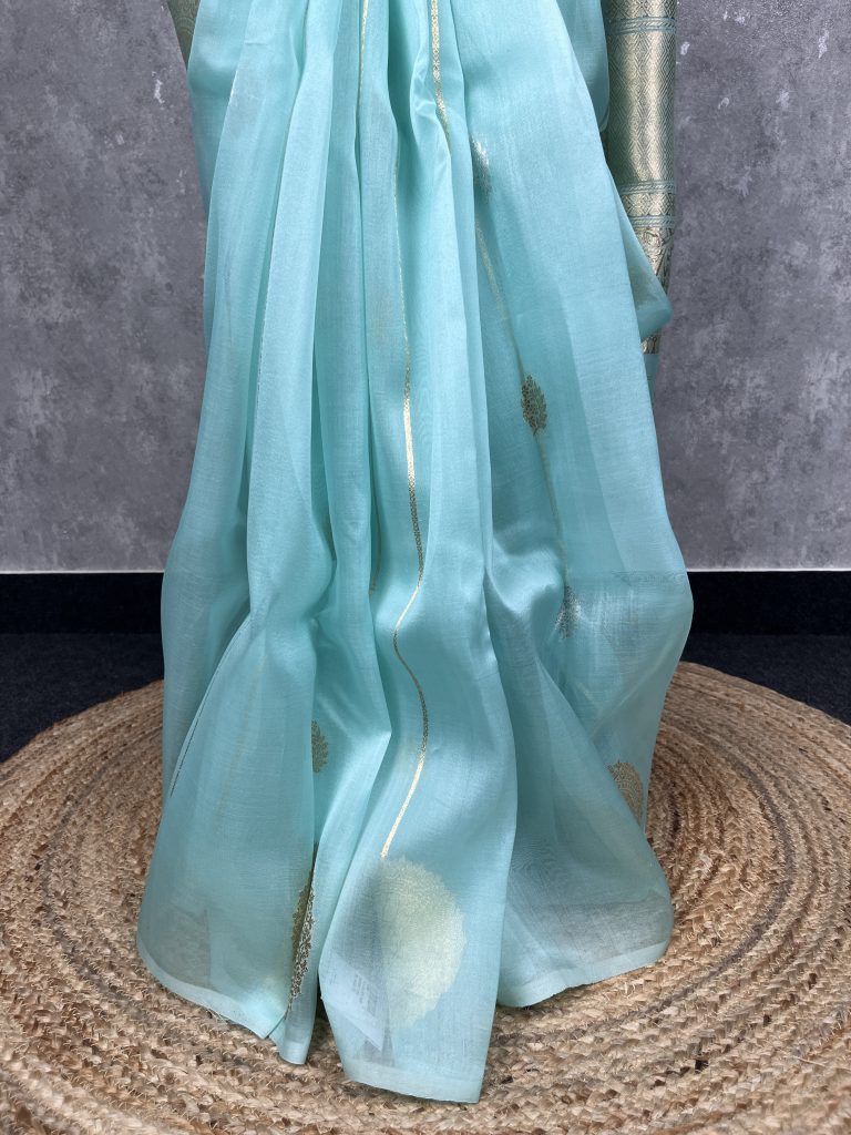 SILK ORGANZA BANARASI SAREE - Image 3