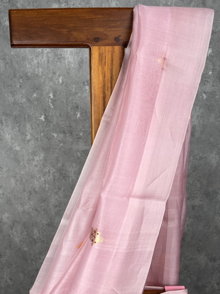 SILK ORGANZA BANARASI SAREE - Image 2