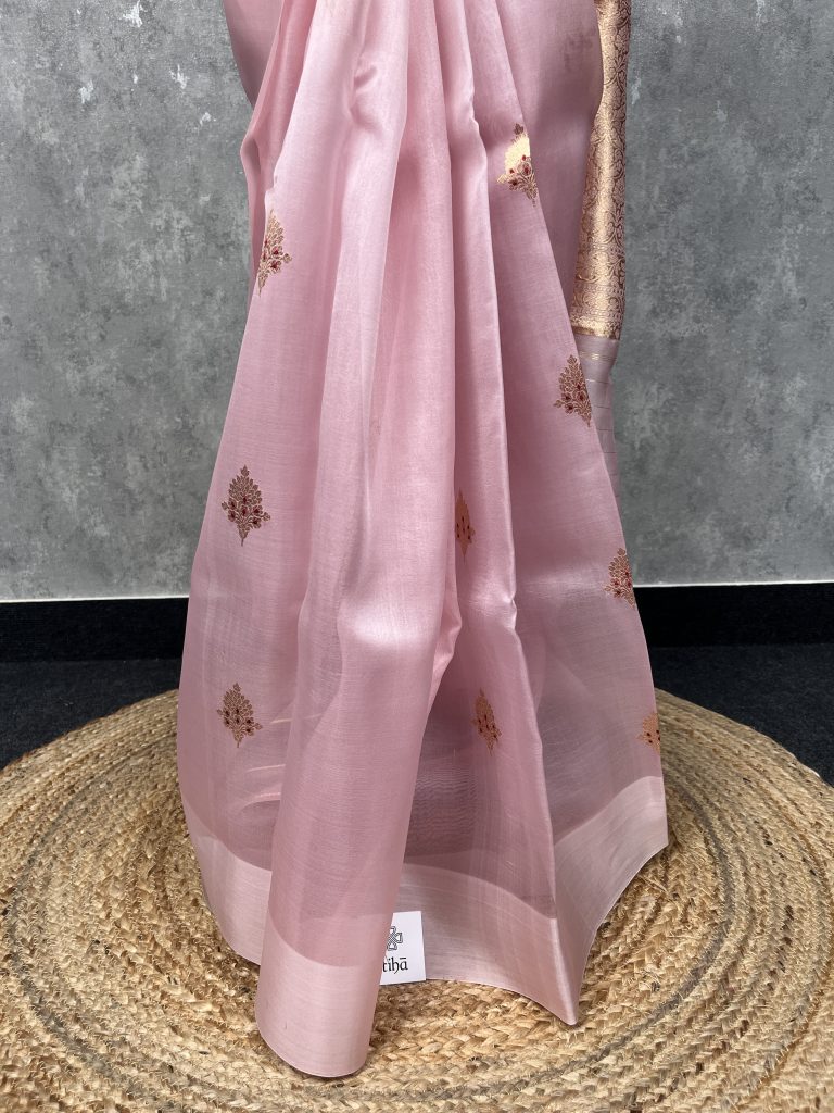SILK ORGANZA BANARASI SAREE - Image 3