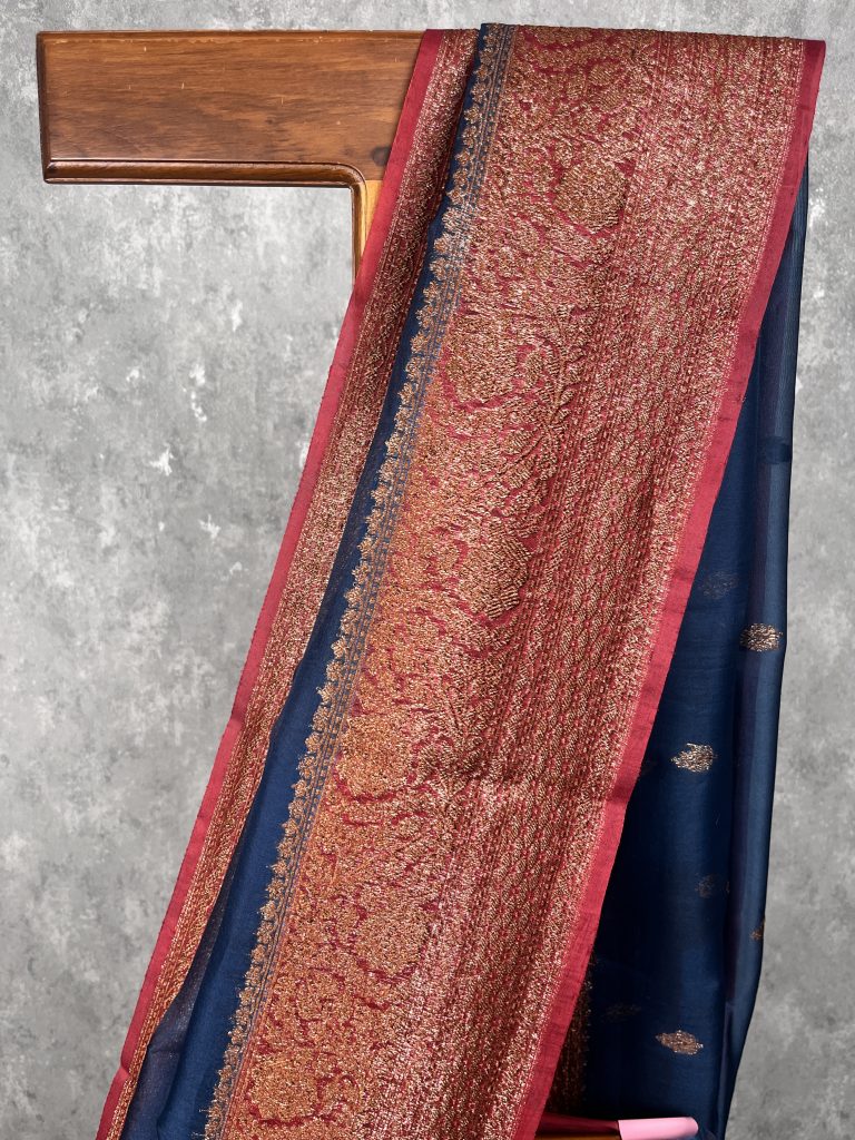 SILK ORGANZA BANARASI SAREE - Image 2