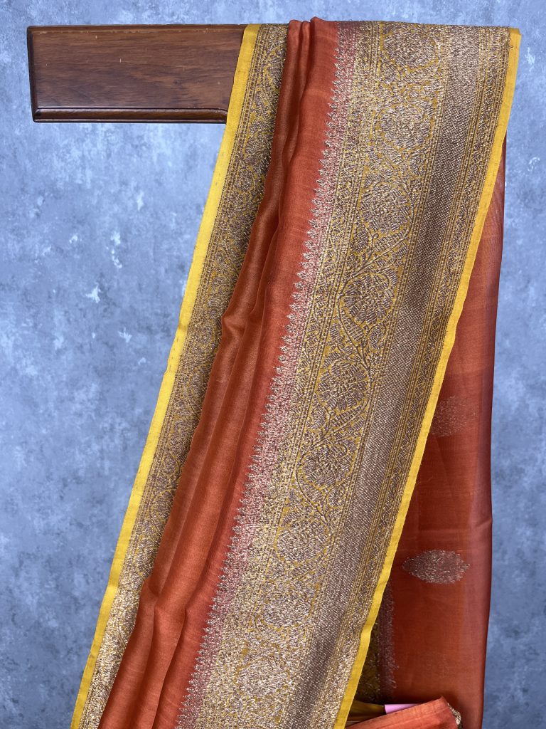 SILK ORGANZA BANARASI SAREE - Image 2
