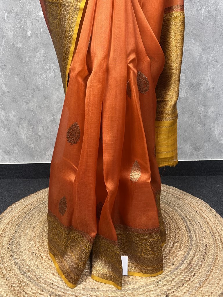 SILK ORGANZA BANARASI SAREE - Image 3
