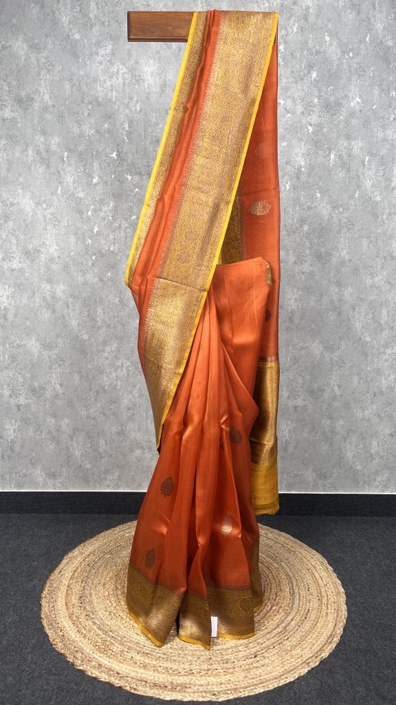 SILK ORGANZA BANARASI SAREE